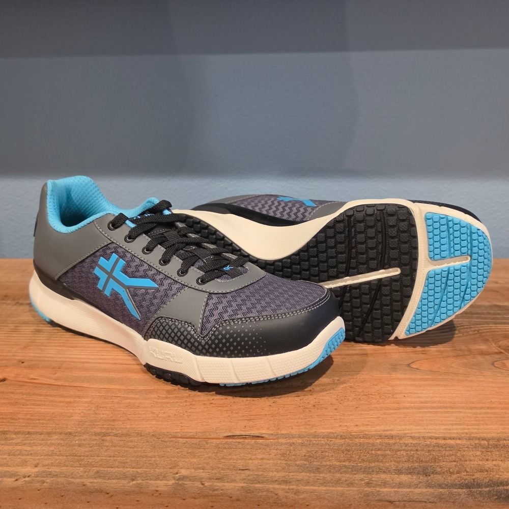 KURU Womens Quantum Sneaker Gray Blue Orthopedic Support Athletic Size 11.5 Wide